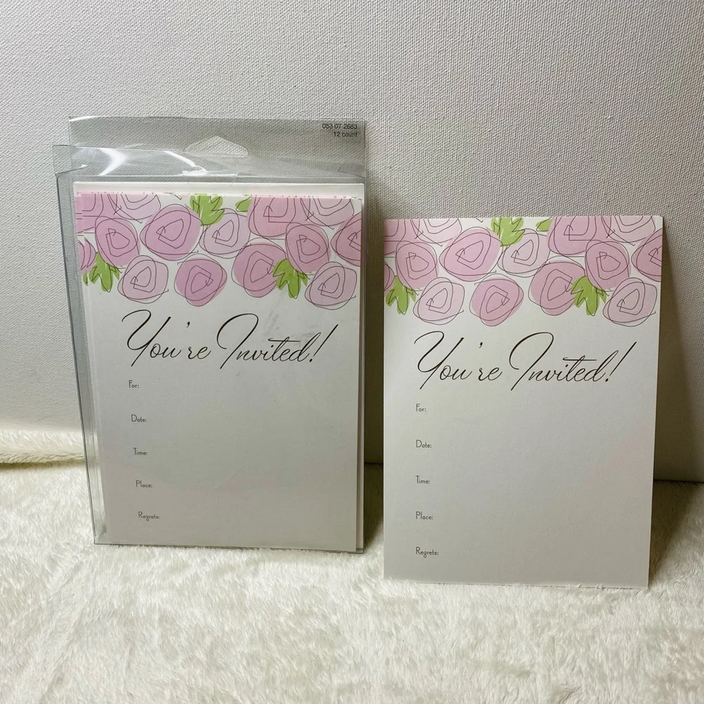 Party Invitations | You’re Invited Cards roses 28 count Birthday Wedding Shower
